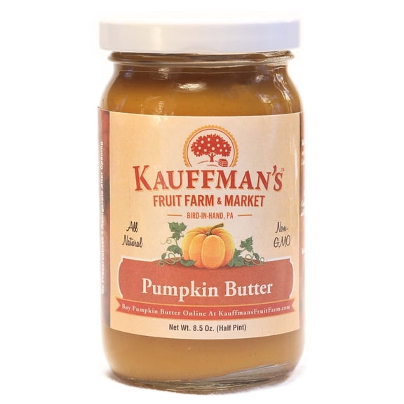 Kauffman's Fruit Farm Kauffman Orchards Homemade Pumpkin Butter Spread, 8.5 Oz. Pack of 2