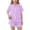 Purple, variant on HBYJLZYG Girls 2 Piece Sleepwear Set, Leopard Print Button Front Pajamas with Chest Pocket and White Piping, Summer Pajama Set for Girls 3-14 Years