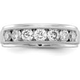thumbnail image 4 of Solid 10K White Gold Lab Grown Diamond, VS/SI GH, Men's Ring - Ring Size 10.0, 4 of 6