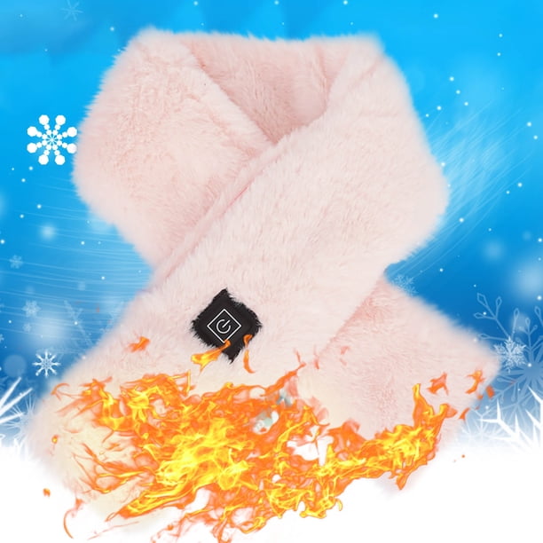 Xihbxyly Bufanda Calefactable Usb, 3 Velocidades de Calentamiento Ajustables, Alivio Del Dolor de Cuello, Calentador Portátil para Invierno, Accesorio Unisex, Ideal para Actividades Al Aire Libre, 1