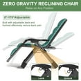 thumbnail image 4 of NAIZEA Zero Gravity Chair, Foldable Portable Lawn Recliner with Cushion, Headrest, Cup Holder, Green, 4 of 7