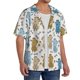 thumbnail image 2 of Balery Cartoon Poodle Dog Camisa Casual de Manga Corta con Botones para Hombre, Texturizada, Estilo Cubano, para Playa, Verano-Medium, 2 of 5