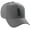 Charcoal Black, variant on Structured Curve Visor Bill Baseball Hat 3D Capital Alphabet Letters, Gold Hat Black Letter U