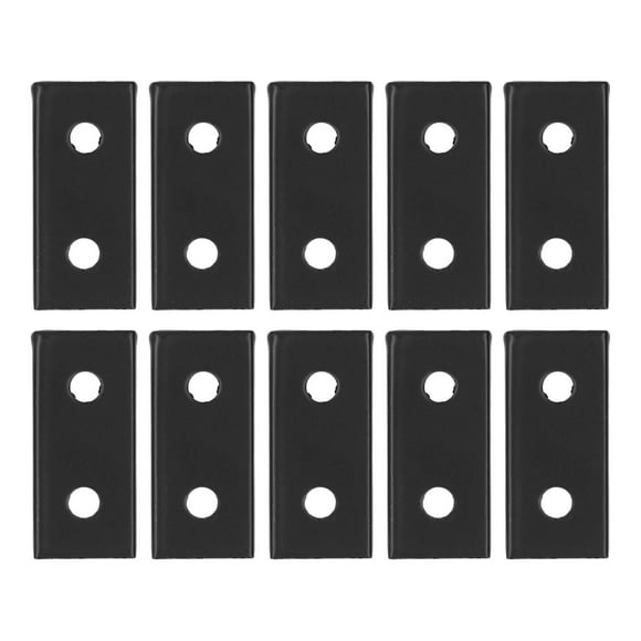 10PCS Flat Tie Plate Aluminum Alloy 2 Holes Rustproof Anti Corrosion Metal Fixing Bracket Connector for Table 1515