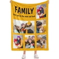 thumbnail image 3 of Personalised Photo Blanket Dad We Love You Custom Picture Collage Blanket Fathers Day Photo Blanket Personalised Gift for Dad Papa Father Grandpa, 3 of 6