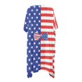 thumbnail image 2 of HELLHERO Bow Element on The American Flag Cover Ups for Swimwear Women Polyester Casual Free Size Womens Kimono Swimsuit Cover Up for Friends, 2 of 5
