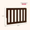 thumbnail image 3 of Dream On Me Convertible Crib Toddler Guard Rail in Espresso, Converts Cribs to Toddler Beds, 3 of 5