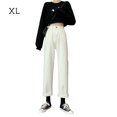 thumbnail image 1 of Pantalones de pierna ancha Mujer Pantalones rectos de cintura alta Noveno Pantalones casuales de niña, XL AweSitey AP001480-03B, 1 of 7
