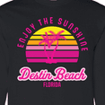 thumbnail image 4 of Inktastic Summer Enjoy the Sunshine Destin Beach Florida in Pink Long Sleeve T-Shirt, 4 of 5