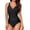 037-Black, variant on Swimsuit for Women One Piece Tummy Control Bathing Suit for Women, Retro Ruched Push up Bra Swim Suit