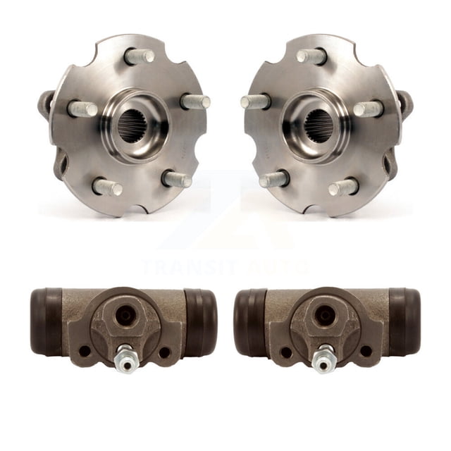 Transit Auto Rear Wheel Cylinders and Hub Bearing Assembly Kit for Car 2006 Toyota RAV4 AWD 4WD - Left Right Side (Driver Passenger) K7D-101885
