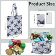 thumbnail image 4 of Sac d'Épicerie Réutilisable à Thème Océan avec Design Poisson et Corail - Lavable et Durable, 4 of 5