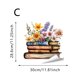 thumbnail image 2 of Pegatinas de pared para ventanas de centros comerciales, puertas de cristal, decoraciones navideñas, película transparente de PVC, libros, patrones de flores, una pegatina, 2 of 2