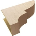 thumbnail image 6 of 10"W x 30"D x 20"H Classic Ridgewood Rough Cedar Woodgrain TimberThane Corbel, Primed Tan, 6 of 6