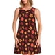 thumbnail image 1 of Balery fall Maple leaf Vestidos de verano para mujer con estampado: vestido holgado sin mangas, vestido playero informal y cómodo para días calurosos., 1 of 7