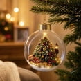 thumbnail image 5 of PoyoKee Christmas Decorations, Clear Acrylic Fillable Tree Balls, Hanging Christmas Ball Ornaments for Xmas Tree Home Holiday Wedding Party Decor, 5 of 8