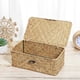 thumbnail image 5 of 2X Caja de Almacenamiento Tejida Una Mano de Algas Marinas Caja de Almacenamiento Canasta de Almacenamiento Organizador de Maquillaje Contenedor Multipropósito con Tapa, 5 of 5