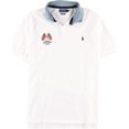thumbnail image 1 of Ralph Lauren - Polo de rugby para hombre, diseÃ±o de bandera, color blanco, mediano Ralph Lauren polo, rugbi, 1 of 1