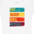 thumbnail image 4 of Inktastic Cyclist Biking Eat Sleep Bike Repeat Boys or Girls Baby Bodysuit, 4 of 5