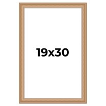 19x30 Frame Charleston Honey Brown Solid Wood Picture Frame Width 1.75 Inches | Interior Depth 0.5