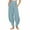 #026-Light Blue, variant on Cutuoiiu Women's Casual Loose Fit Harem Pants Solid Color High Waist with Side Pockets for Yoga Vacation Summer Wear Gifts