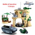 thumbnail image 1 of Tanque de batalla militar de los EE. UU., Sherman, Panzer, F4U-1, Corsair, modelo, bloques de construcción, WW2, vehículo del Ejército de la Guerra del Pacífico, figuras de soldado, juguete, 2023, 1 of 4