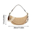 thumbnail image 3 of ibiyuan Crossbody Bags For Women Travel Adjustable Strap Woven Straw Crossbody Bag for Women, Summer Beach Lightweight Shoulder Hand Purse, 3 of 8