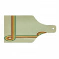 thumbnail image 1 of 1970s Cutting Board, Geometric Style Swirled Lines Pattern with Colorful Design on Beige Toned Background, Decorative Tempered Glass Cutting and Serving Board, in 3 Sizes, by Ambesonne, 1 of 2