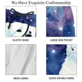 thumbnail image 4 of luoweisi Men's Beach Shorts Quick Dry Swim Trunks with Mesh Lining Galaxy Polar Bear 2XL, 4 of 5