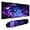 Galaxy Print, variant on Topographic Extended White Mouse Pad Large, Desk Mat Desk Pad Large Desk Mats on top of desks,31.5x11.8in Computer Keyboard Desk Mat with 3mm Non-Slip Base and Stitched Edge for Home Office Work