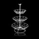 thumbnail image 5 of Soporte de cuenco de cesta de almacenamiento de frutas Macarena 3 niveles blanco, 5 of 8