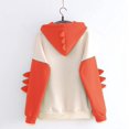 thumbnail image 3 of Women's Dinosaur Sweatshirt Long Sleeve Splice Tops Cute Cartoon Hoodies Teenagers Girls Casual Pullover, 3 of 5