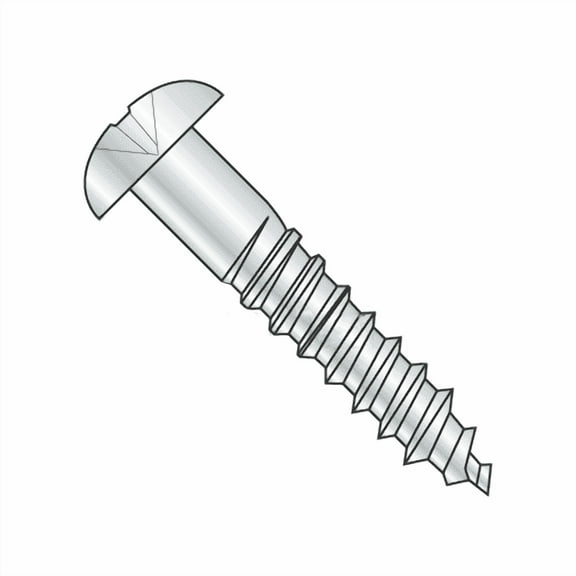 #7 x 1" Wood Screws / Phillips / Round Head / Steel / Zinc Plating (Quantity: 100 pcs)