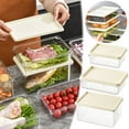 thumbnail image 1 of Fiudx Caja de Almacenamiento para Refrigerador, Solución para Conservar Alimentos, Diseño Hermético, Apilable y Ahorra Espacio, Esencial para La Organización de La Cocina, Agarre Antideslizante, Fáci, 1 of 4
