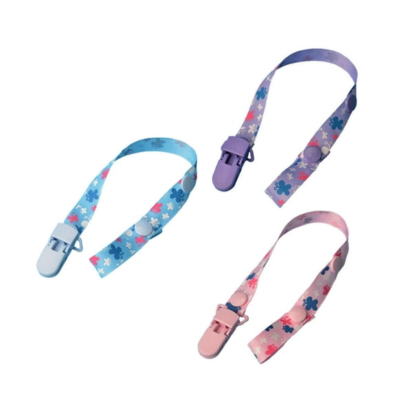 TELOLY 3 Pcs Pacifier Clip Universal Compatibility Pacifier Adjustable Design Innovative Features Pacifier Clip,Set2