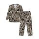 thumbnail image 1 of Balery Leopard And Zebra1 Pijama para Hombre de Dos Piezas con Manga Larga, Conjunto de Dormir y Descanso Suave con Bolsillos-Medium, 1 of 7