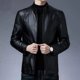 thumbnail image 1 of Chaqueta de cuero Chaqueta de cuero para hombre Abrigo casual para hombre Otoño e invierno Chaqueta de cuero para hombre, 1 of 4