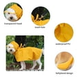 thumbnail image 2 of Chubasquero para perros con capucha, poncho impermeable para perros con orificio para correa, chaqueta impermeable para perros pequeños, medianos y grandes, talla 2XL, 2 of 8
