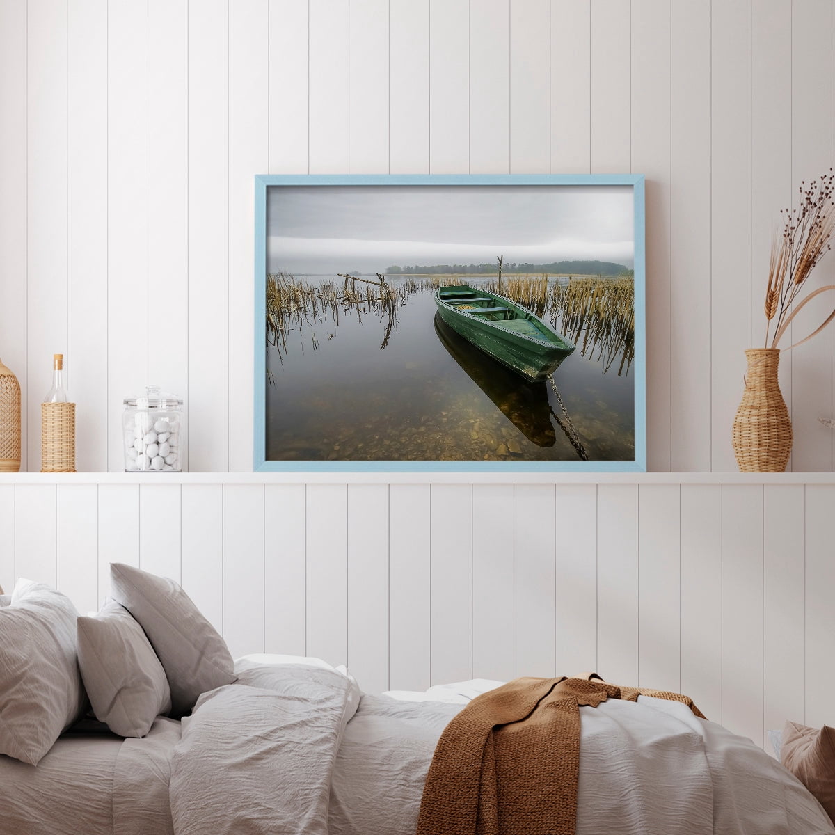 Green One by Mike Calascibetta - Restickable Framed Giclée Print