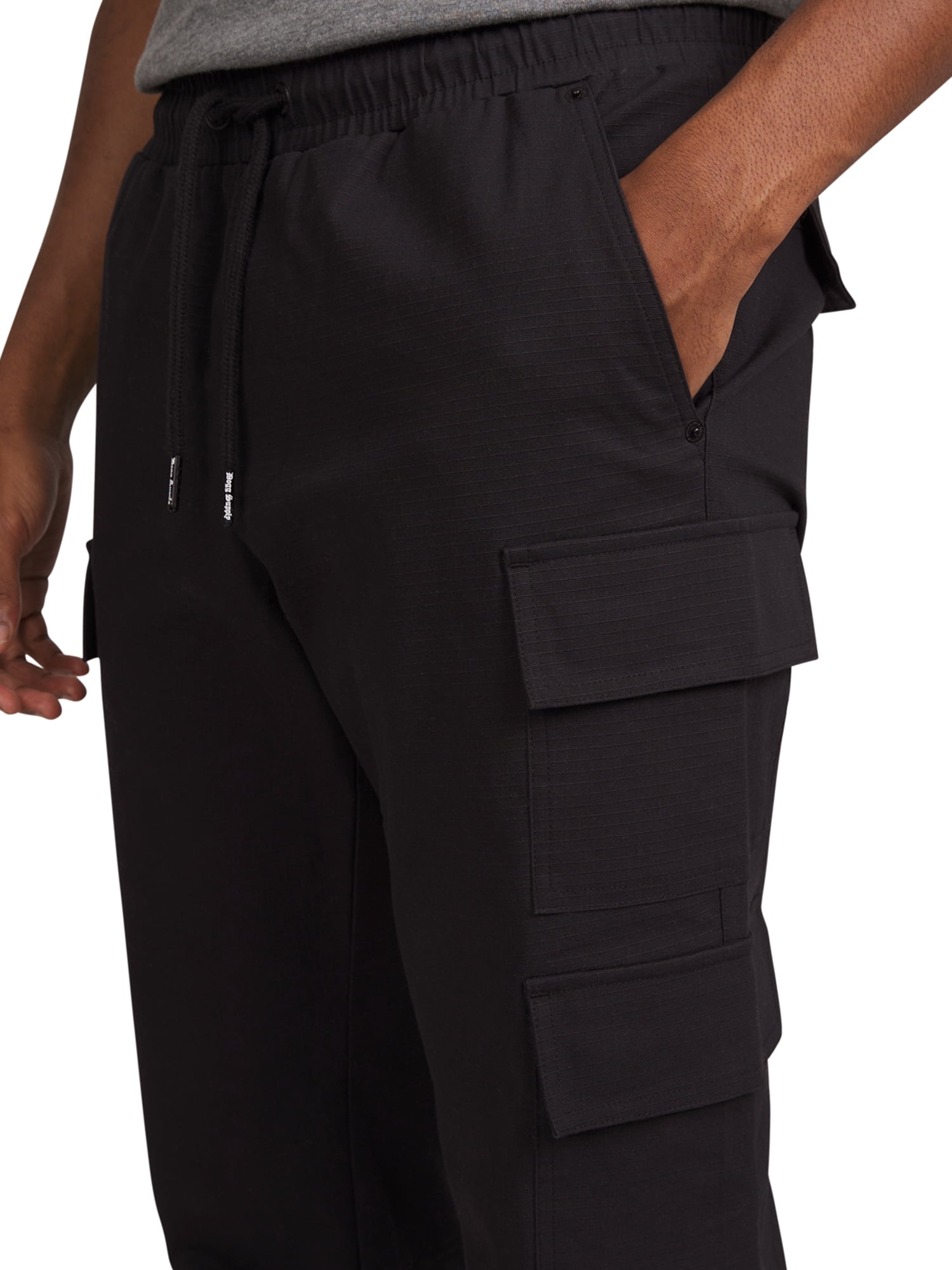 Dogg Supply by Snoop Dogg Men's and Women's Pull-On Ripstop Cargo Pants with Pockets, Sizes XS-3XL