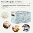 thumbnail image 6 of FREEAMG Cartoon Penguin and Heart Large Square Storage Basket Bin with Handles 2PCS,Foldable Multi Functional Closet Storage Box Shelf Basket for Storing Toys, Books and Clothes, 6 of 7