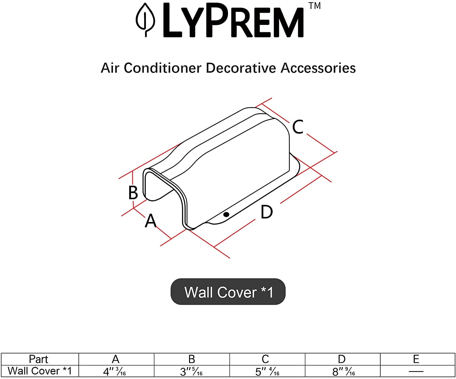 LyPrem 16.5Ft Mini Split Line Set Cover 4" PVC Line Cover Kit for Mini Split and Central Air