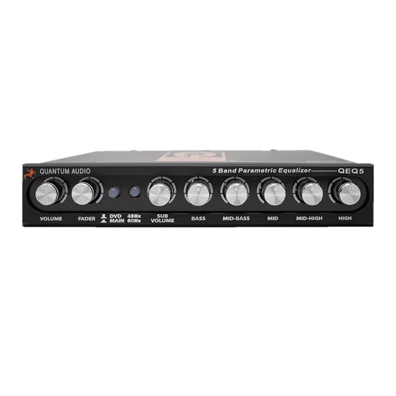 Ecualizador de 5 Bandas con Crossover y Control de bajos Quantum Audio QEQ5 8 Volts Quantum Audio QEQ5