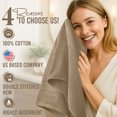 thumbnail image 3 of Dan River Bath Towel 30x60 pack of 4 Ultra Soft Quick Drying Large Cotton Towel - Tan, 3 of 9
