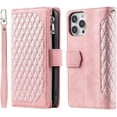 thumbnail image 5 of New Zipper Wallet Leather Phone Case for iPhone 16/16 Pro/16 Plus, 3 in 1 Phone Case Card Holder Wallet Phone Holder (for iPhone16,Black), 5 of 7