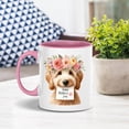 thumbnail image 2 of Happy Mother's Day Goldendoodle with Flower Crown and Greeting Card 11oz Accent Two-tone Mug Doodle Dog Lover Gifts Idea Coffee Tea Cup - 13004, 2 of 5