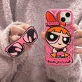 thumbnail image 1 of Feitian Girl + Bracket Interno Sarga Plata Cartón Teléfono Funda Compatible Para iPhone 14 14Plus 13 12 11 Pro Max XR IX Cobertura Completa A Prueba De Golpes Proteger Cubierta Suave, 1 of 4