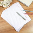 thumbnail image 6 of Loose Leaf Paper Wide Ruled Notebook Paper, 8" x 10.5" Lined Filler Paper for 3-Ring Binders, 3-Hole Punched Writing Paper-120 Sheets, White, 6 of 7