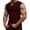 Brick Red, variant on Waffle Knit Tank Tops Men Lightweight Breathable V Neck Muscle Sleeveless Shirt Athletic Running Gym Tanks