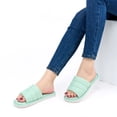 thumbnail image 6 of Ecetana Slippers for Women Open Toe Slippers Memory Foam Slip On Bedroom Slippers Indoor House Shoes, 6 of 7